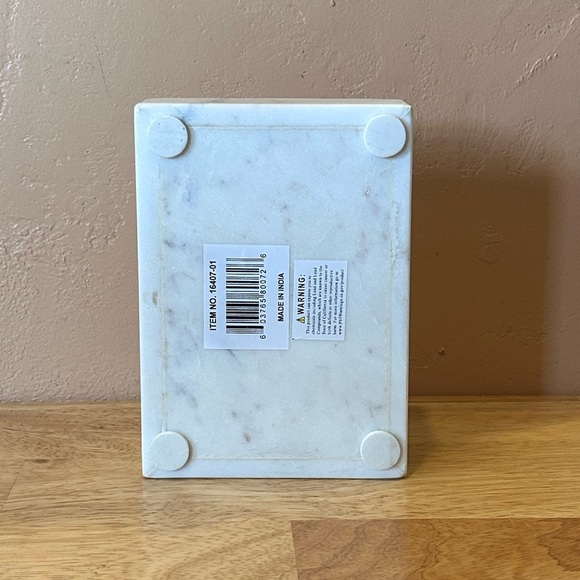 NWTS One Of A Kind Handcrafted Marble Trinket Box Made By Handcrafted In India. - Picture 13 of 13